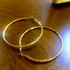Large gold hoops
